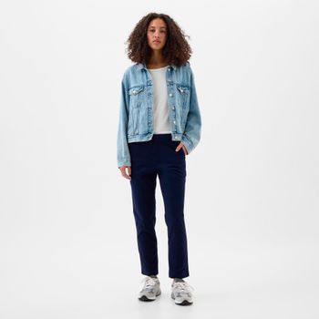 GAP Pantalones de mediana altura color marino 862399-802