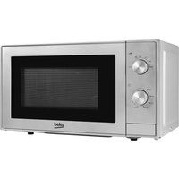 beko moc20100s compact solo microwave - silver silver