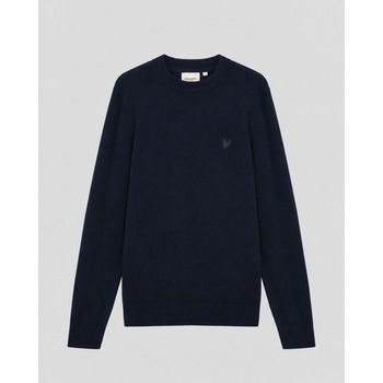 Lyle & Scott Jersey KN2200V COTTON MERINO FULL ZIP-Z271 DARK NAVY para hombre