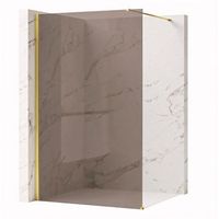pared de la ducha rea flexi brown gold 140