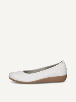 CAPRICE Ballerina, white, made of Leather, Size 36