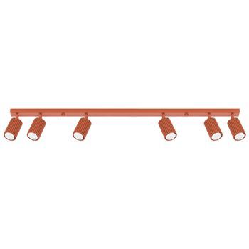Sollux Sl.1642 Karbon Lámpara De Techo 6l Rojo Ocre