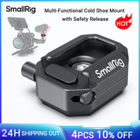 smallrig-montaje universal de zapata fria adaptador de zapata multifuncional con liberacion de seguridad para camara dslr plataforma de microfono light -2797