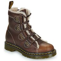 dr martens botines 1460 lace to toe boot dark brown grizzly para mujer