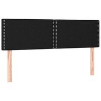 cabecero cama mueble de dormitorio con led de tela 144 x 5 x 7888 cm negro m020001145
