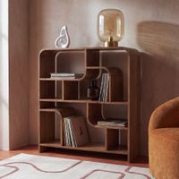 estanteria baja de acacia maciza de 120 cm