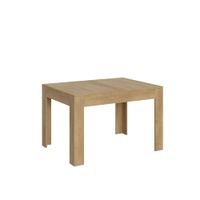 mesa extensible 90x120180 cm efecto madera roble natural