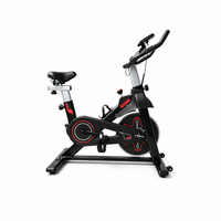 bicicleta estatica de spinning con resistencia ajustable y pantalla lcd