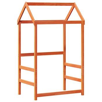 Techo De Cama Infantil Madera Maciza Pino Marrón 98x70x176,5 Cm Vidaxl