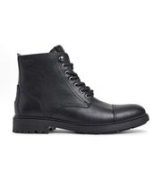 pepe jeans para hombre pms50245 botines de piel fred land negro 45 plano cordones cremallera casual