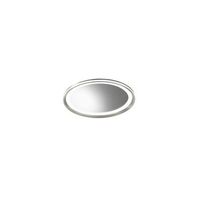 espejo led miro o40 cm 38w gris titanio - lampara de techo y aplique - luz calida 3000k - diseno moderno para bano dormitorio y entrada