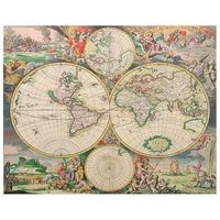 legendarte - cuadro lienzo impresion digital - mapa antiguo no 69 - decoracion pared cm 80x100