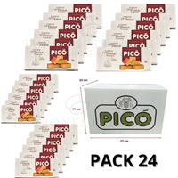 caja de 24 unidades de turron de yema pico de 200g