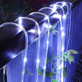 Iluminación Solar Para Exteriores, Cadena De Luces Led, Luces De Jardín, 10 M
