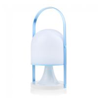 lampara portatil recargable led laberis azul 25w