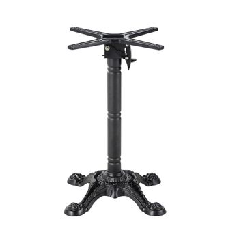Pata abatible de mesa de acero negro de 73 cm