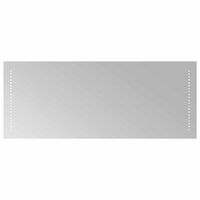 espejo de bano led transparente 100 x 40 cm vidrio templado vidaxl