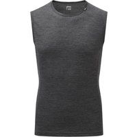 dhb mens merino sleeveless base layer m150 grey marl