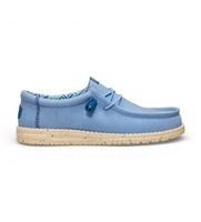heydude para hombre hd40700 zapatillas wally stretch canvas azul 41 tela plano cordones casual