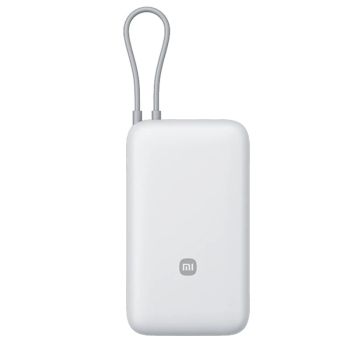 Xiaomi PB2020 22.5W 74Wh 20000mAh Batería externa con cable Type-C, fuente de alimentación externa con 2 entradas y 3 sa