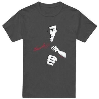 Bruce Lee Camiseta The Dragon Awaits para hombre