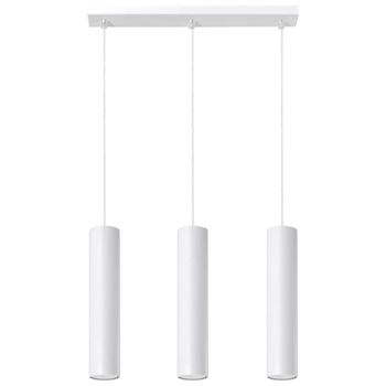 Lámpara colgante vaza blanco, 3 luces