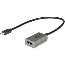 StarTech.com Adaptador Mini DisplayPort a HDMI - 1080p - Monitor/pantalla mDP 1.2 a HDMI - Dongle Convertidor Mini DP a HDMI - Cable de 30cm - VersiÃ³n Mejorada de MDP2HDMI