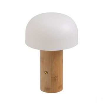 Lámpara led de bambú de 21 cm