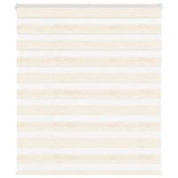 estor cebra beige marmol tejido ancho 1259 cm poliester vidaxl