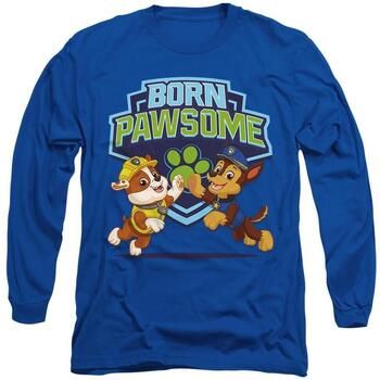 Dessins Animés Camiseta manga larga Born Pawsome para hombre
