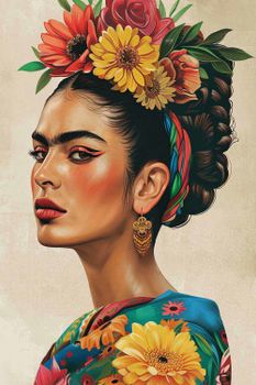 Cuadro flores andaluzas impresión sobre lienzo 60x90cm
