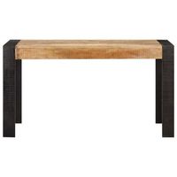 mesa de comedor - mesa de cocina madera maciza de mango en bruto 140x70x76 cm
