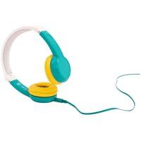 lunii octave kids headphones - yellow white  blue yellow