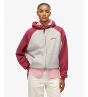 superdry para mujer w2012476a sudadera essential logo osz raglan rojo m casual algodon