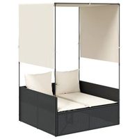 118x110x187 cm ratan - negro
