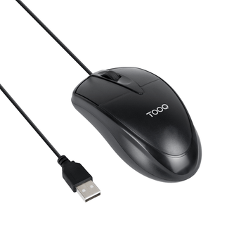 RATON TOOQ TQM-1001-B OPTICO USB 1000DPI NEGRO