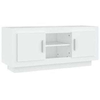 Mueble Para Tv Madera Contrachapada Negro 102x35x45 Cm Vidaxl