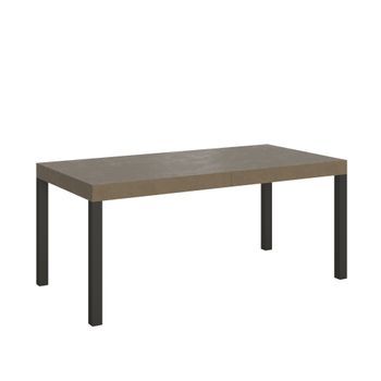 Mesa Extensible Everyday Premium 200/304x90 Cm Gris Paloma Con Patas Antracita