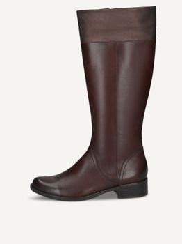 CAPRICE Boots, brown, made of Leather with Block heel, Size 36
