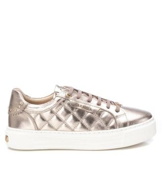 Carmela para mujer. 16193404-BRONCE Zapatillas de piel 161934 dorado (39), Plano, Cordones, Casual