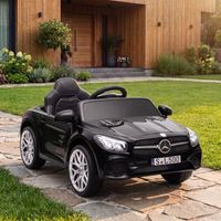 coche electrico ninos 12v mercedes-benz sl500 con mando negro aiyaplay