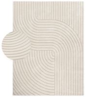 alfombra moderna aurora crema 200x280 cm