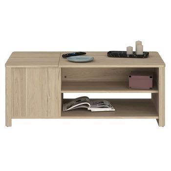 Mesa De Centro Rectangular Betty - Tablero De Partículas Recubierto De