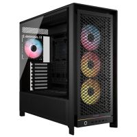 corsair frame 5000 rs argb torre e-atx cristal templado usb-c negra