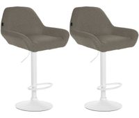 set de 2 taburetes braga en tela 51x52x89 cm