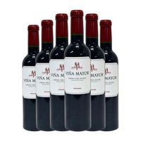 vina mayor vino tinto ribera crianza media botella 37 cl 14 vol pack de 6 unidades