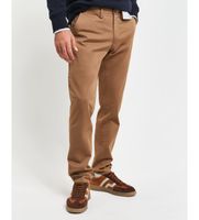 gant para hombre 1505221 pantalon chino slim fit de sarga marron 3234 casual algodon
