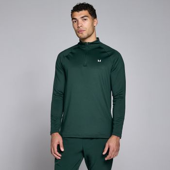 Camiseta de entrenamiento con cremallera de 1/4 para hombre de MP - Esmeralda oscuro - S