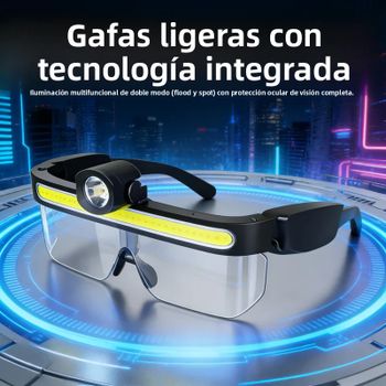 Nuevo Faro LED con Lente - Linterna Frontal Inductiva para Senderismo, Camping, Ciclismo y Pesca