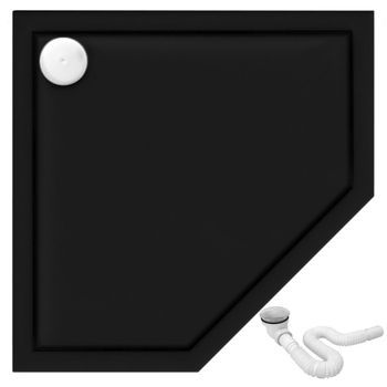 Plato De Ducha Rea Diamond Black 90x90